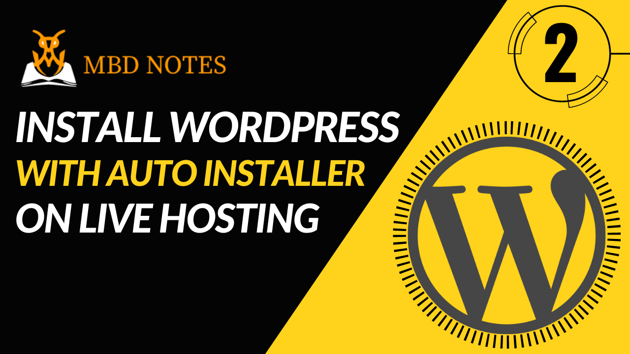 You are currently viewing How to install WordPress on live server using auto installer | Hostinger